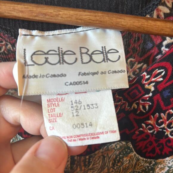 Leslie belle vintage long sleeve midi dress - Picture 3 of 6